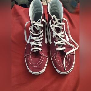 Burgundy vans